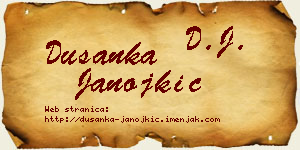 Dušanka Janojkić vizit kartica